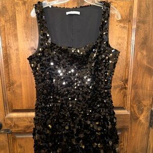 Abercrombie & Fitch Black Sequin Mini Dress